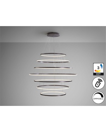 ODESSA- LAMPARA 7 AROS D150-BRONCE
